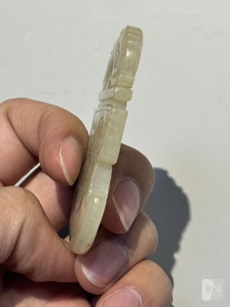    明 府上有龙双面玉佩 - 图8
